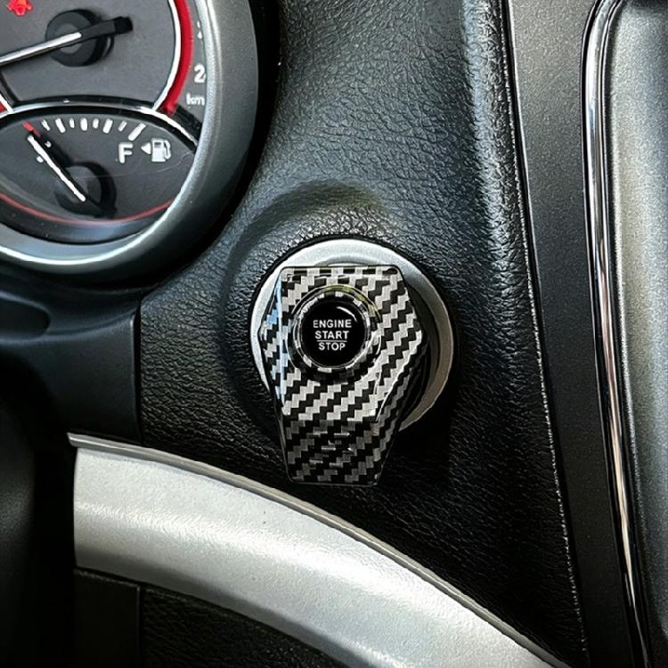 Engine Start Button Trim Frame Metal Interior Cover, Stick On Accent for Cleaner Cabin Styling in Cars Each Day
