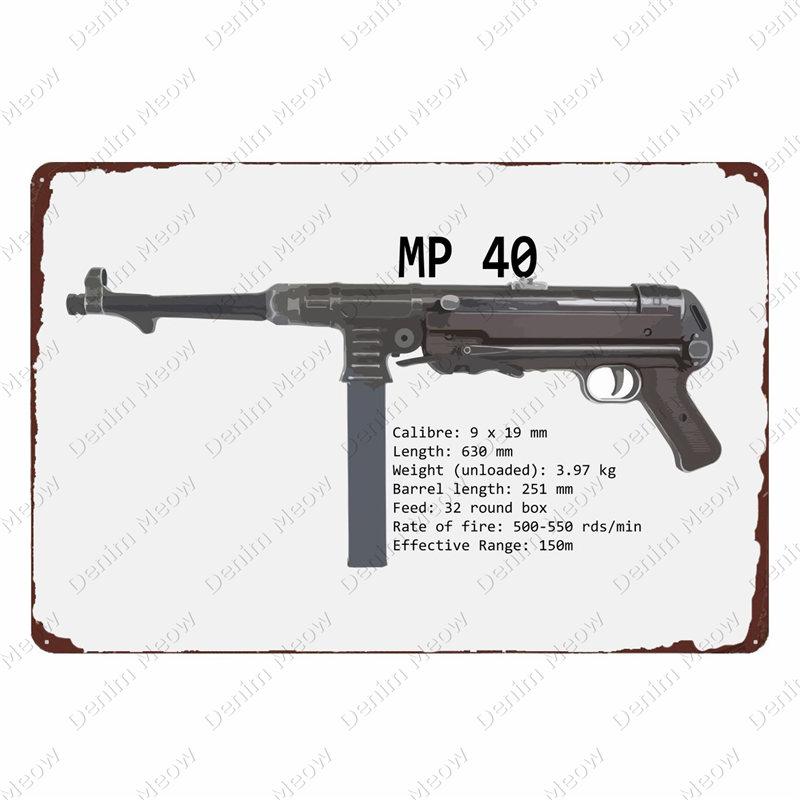 Винтажная металлическая табличка Узи, Плакат, Бар, Клуб, Кафе, Декоративная тарелка для комнаты, Жестяная картина с изображением винтовки, Для военных фанатов, Настенные наклейки