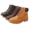 Men Winter Outdoor Waterproof Rubber Snow Boots Leather Boot Work Boots