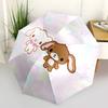 Sugar bunnies Automatic Open/Close Umbrella-Cute Umbrella with Cute Design, Portable 3-Fold Compact Umbrella for Men & Women, Halloween Chri