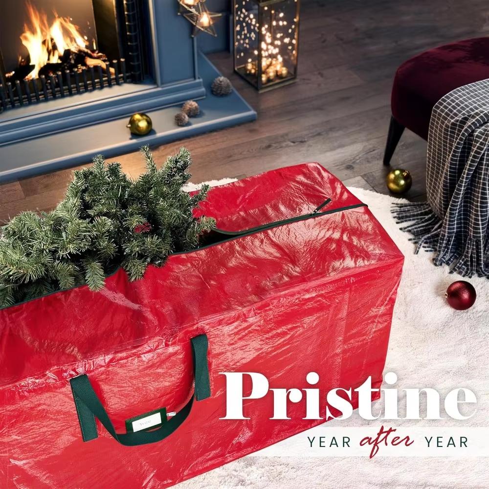 LUSQI Christmas Tree Storage Bag Suitable For 9ft Artificial Trees Heavy-Duty Foldable Waterproof Cover Holiday Storage Bag