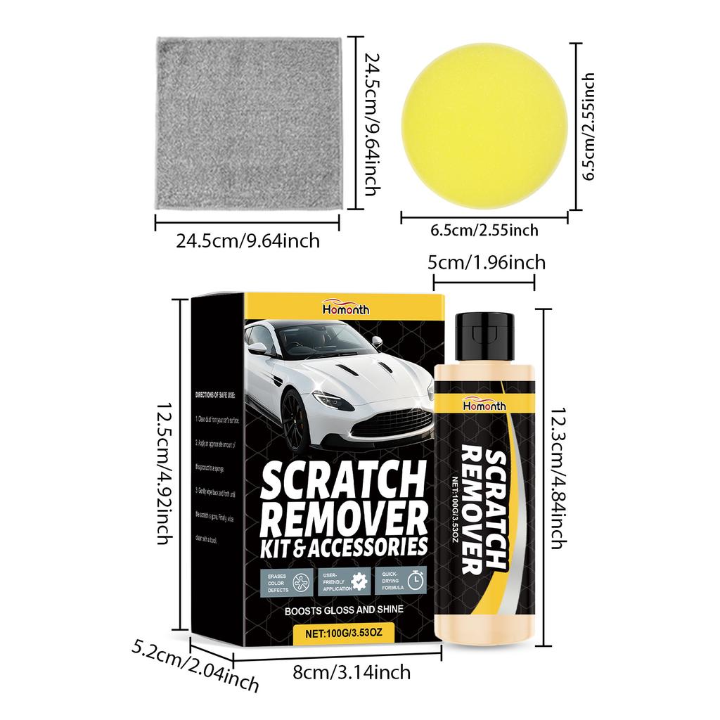 Car Scratch Remover Paint Care Tool Easily Effective Scratch Repair Polished Glossy Auto Body Grinding Compound Anti Scratch Wax
