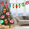 26 Pcs Christmas Candy Foil Balloons Bulb Shape Balloon Gingerbread Man Balloon