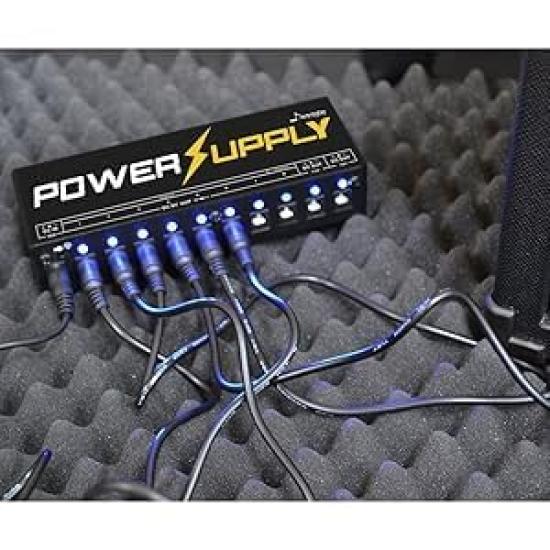Donner Power Supply for Effects Independent Operation 10-Channel Pedals,