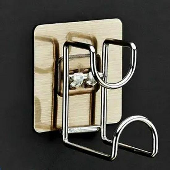 Стойка для фена из нержавеющей стали без перфорации для хранения в ванной или туалете