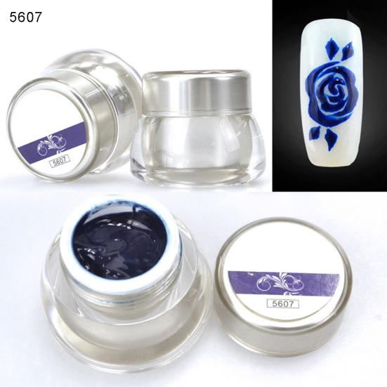 Women 12 Colors Acrylic UV Gel Tip DIY Decor 3D Nail Art Paint Drawing Painting