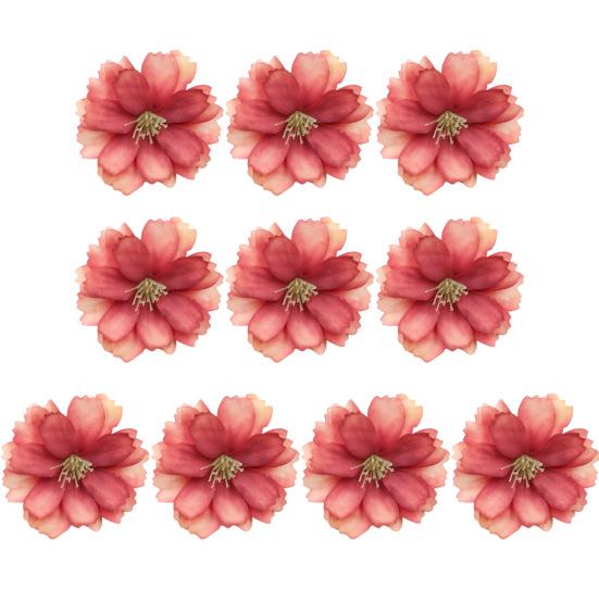 Высококачественная искусственная цветочная головка, яркое украшение для дома 4,5 см