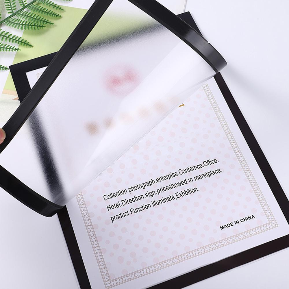 5 шт. ПВХ Магнитная фоторамка, Доска для отображения документов формата А4, Магнитная рамка-наклейка для постеров, Защитная крышка без сверления