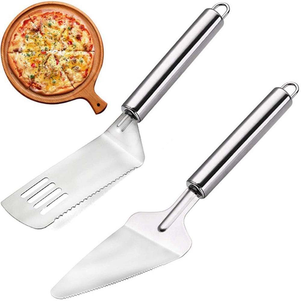 Pizza Comfortable Handle Dessert Cake Tool Pie Server Serrated Spatula Slicer