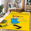 Happy Birthday Marianne! Floor Rug Office Rug Suitable for Balcony Playrooms Living Rooms Dining Room Antislip Carpet Decorate Offices