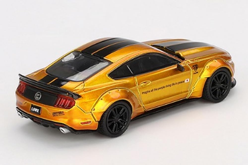 MINI GT Ford Mustang LB Gold Готовый продукт 1/64 LBWORKS (Левый руль) MGT00847-L