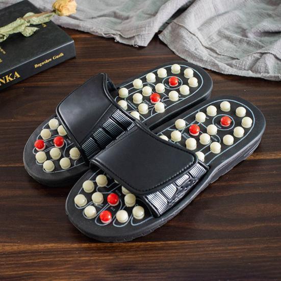 1 пара акупрессурных массажных тапочек, подошвенный фасциит, облегчение боли, расслабление мышц, массажер для ног, домашние акупунктурные сандалии, горки, обувь