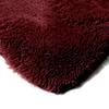 Tapis salon à base fine souple extra doux rouge bourgogne 160x230