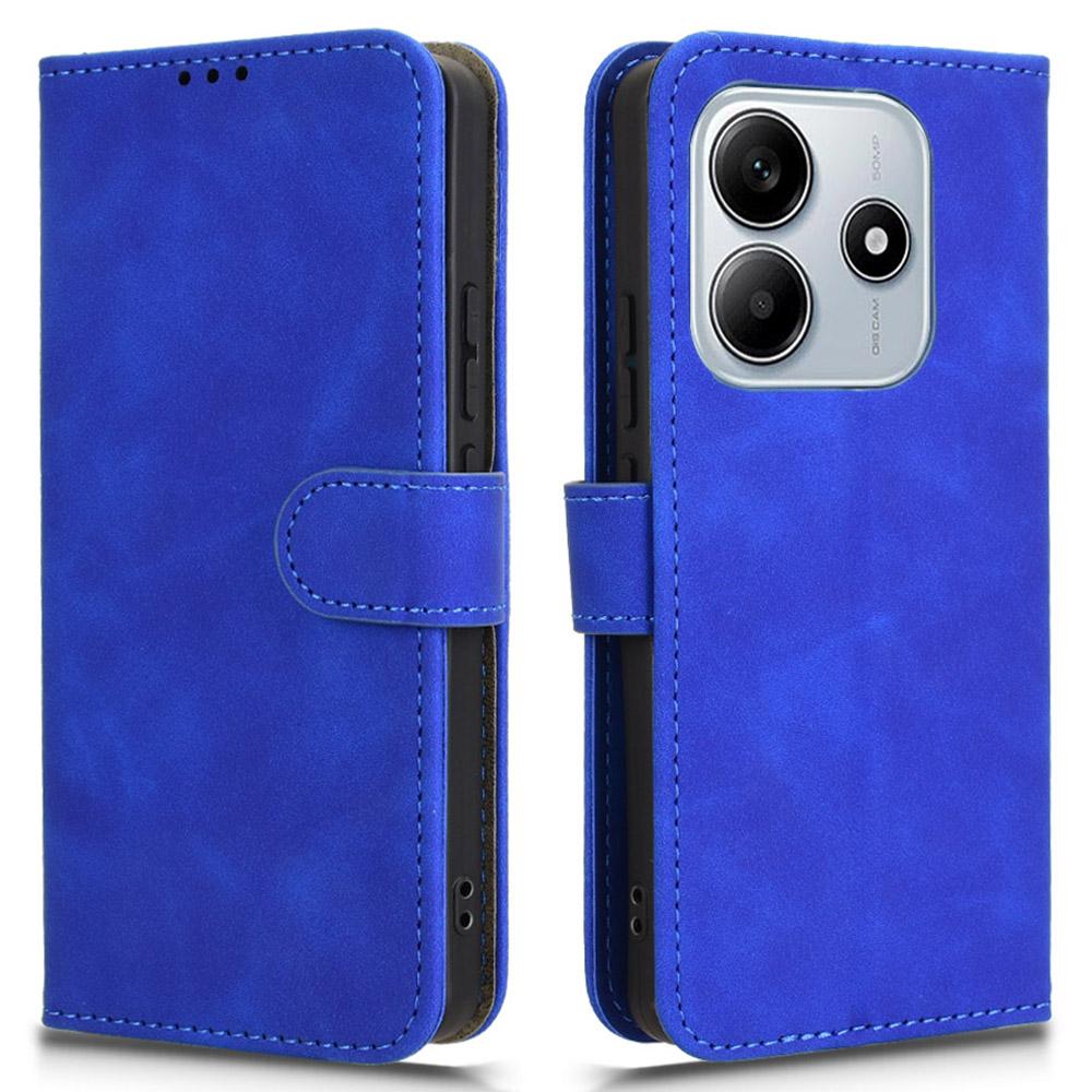 Для Xiaomi Redmi Note 14 5G Кожаный чехол с эффектом кожи, противоударный, кошелек, откидная крышка для телефона