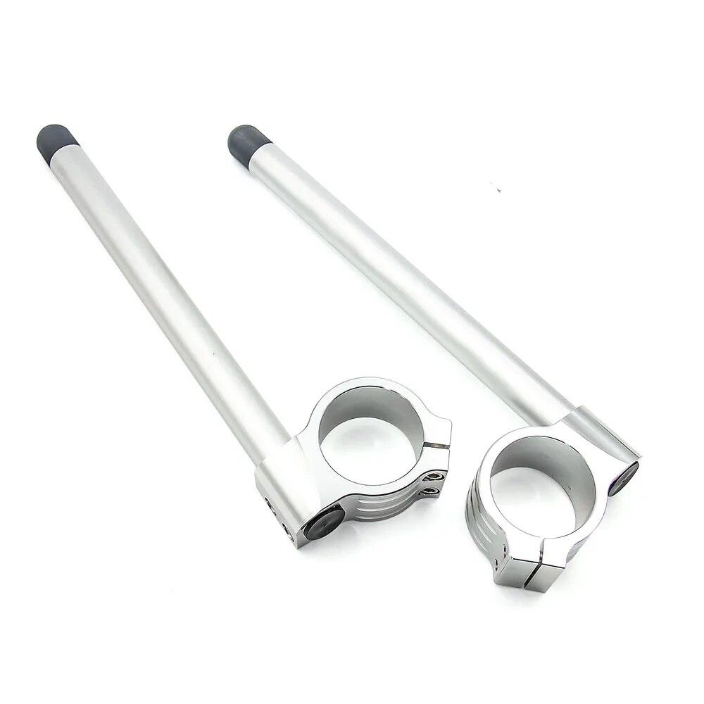 Руль мотоцикла, гоночный, регулируемый с ЧПУ, 32, 33, 35, 36, 37, 39, 41, 45, 48, 50, 51 мм, клипсы, вилка, руль, ручка, бар, кафе Racer