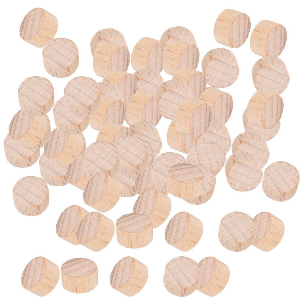 300pcs Unfinished Beech Wood Slice 1cm Wooden Discs Wood Handmade DIY Wood Discs  Painting