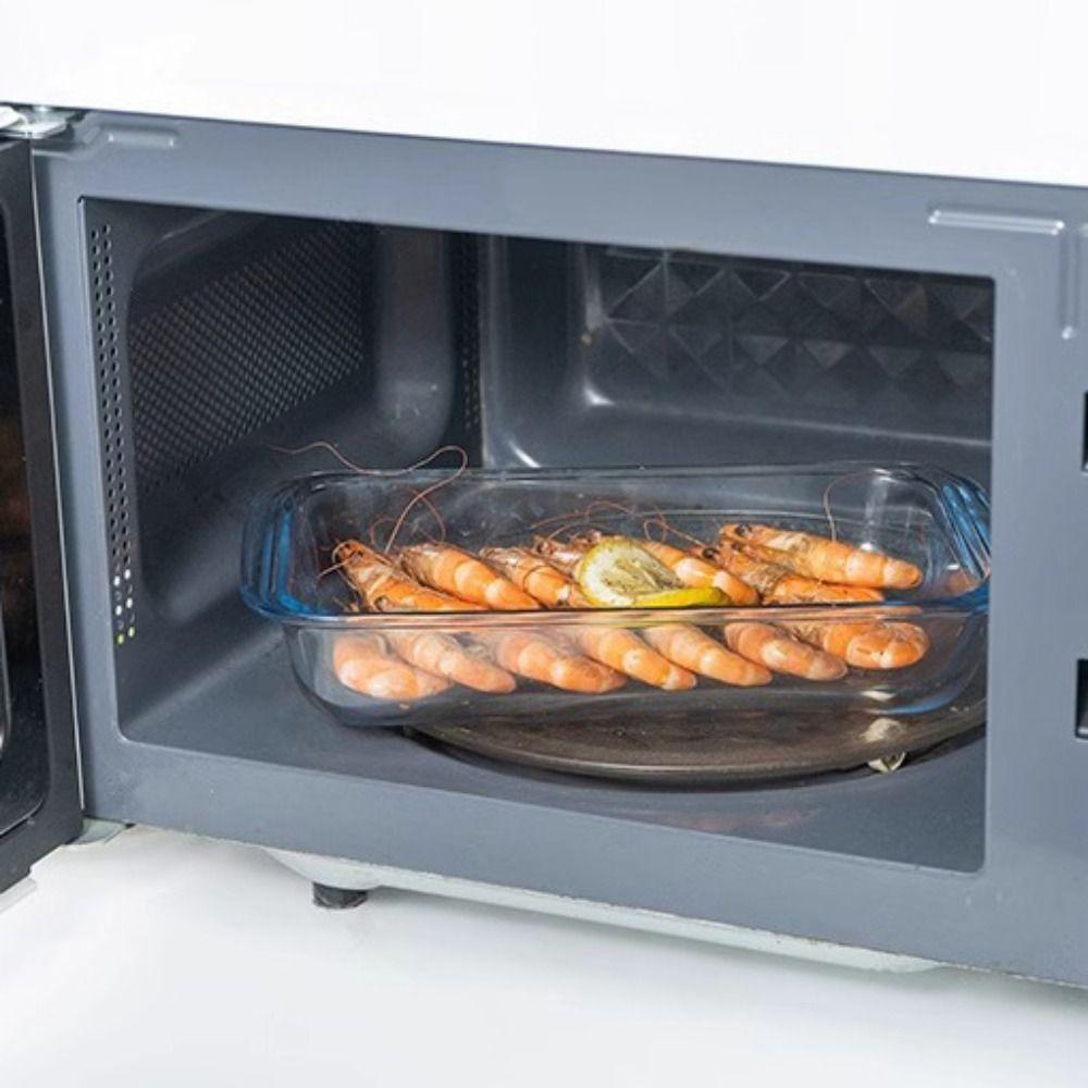 Прямоугольная стеклянная форма для выпечки Утолщенные формы для выпечки Контейнер для хранения продуктов Противень для лазаньи Духовка