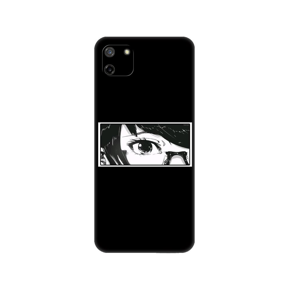 Черный чехол из ТПУ для OPPO Realme C11 2020 2021 C20 C21 C21Y C25Y задняя крышка японская аниме эстетика