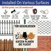 2D Flat 1pc, Decorative Aluminum Plaques and Ornaments, Cat-Themed, Classic Retro Style, Perfect for Porches, Patios, Garages, and Gardens, Great