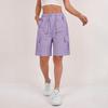 Women's Sports Shorts Casual Loose Solid Color High Waisted Pocket Shorts