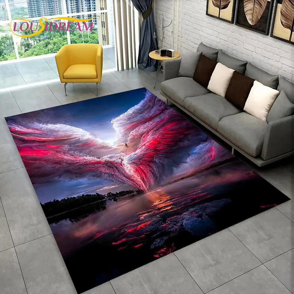 3D Natural, Tornado, Cloud Twister, большой коврик, ковер для гостиной, спальни, дивана, коврик для украшения, нескользящий напольный коврик