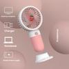 New Small Size Handheld USB Electric Fan Rechargeable Summer Fresh Versatile Power Storage Sakura Cute With Base Mini Fan  Supply