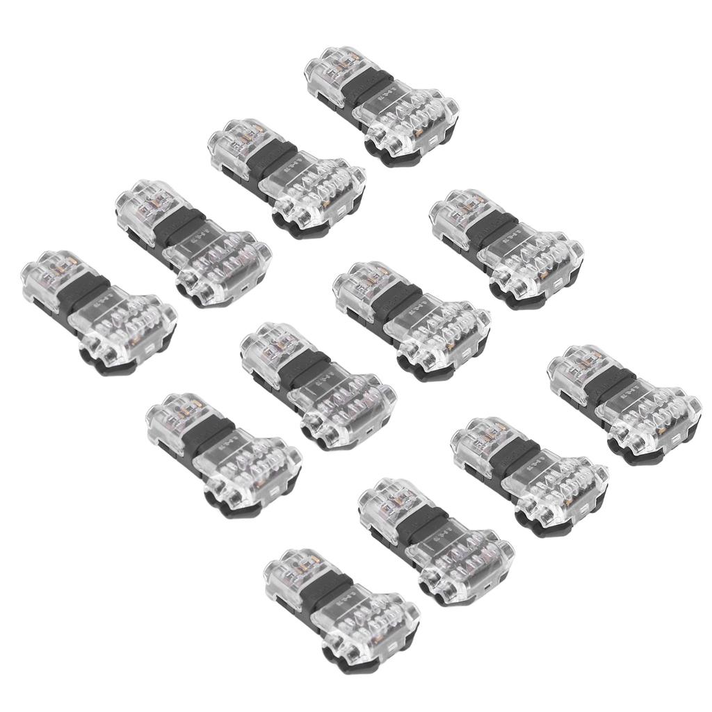 12pcs Low Voltage T Tap Connectors 3 Way Wire Connector Quick Solderless Wire Splice Connector for