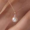 14K Noir Swallow Pearl Pendant W