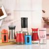 Rotating Glass and Stainless Steel Spice Jar Set