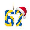 67 Спортивные украшения Новинка Шесть Семь Украшение на елку со спортивной тематикой 2D акриловый сленг Подвесное украшение для любителей спорта Подростки