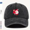 Santa And Candy Hat Adjustable Christmas Baseball Cap  Breathable Comfortable Curved Brim AllSeason Casual WomenS Hat Soli