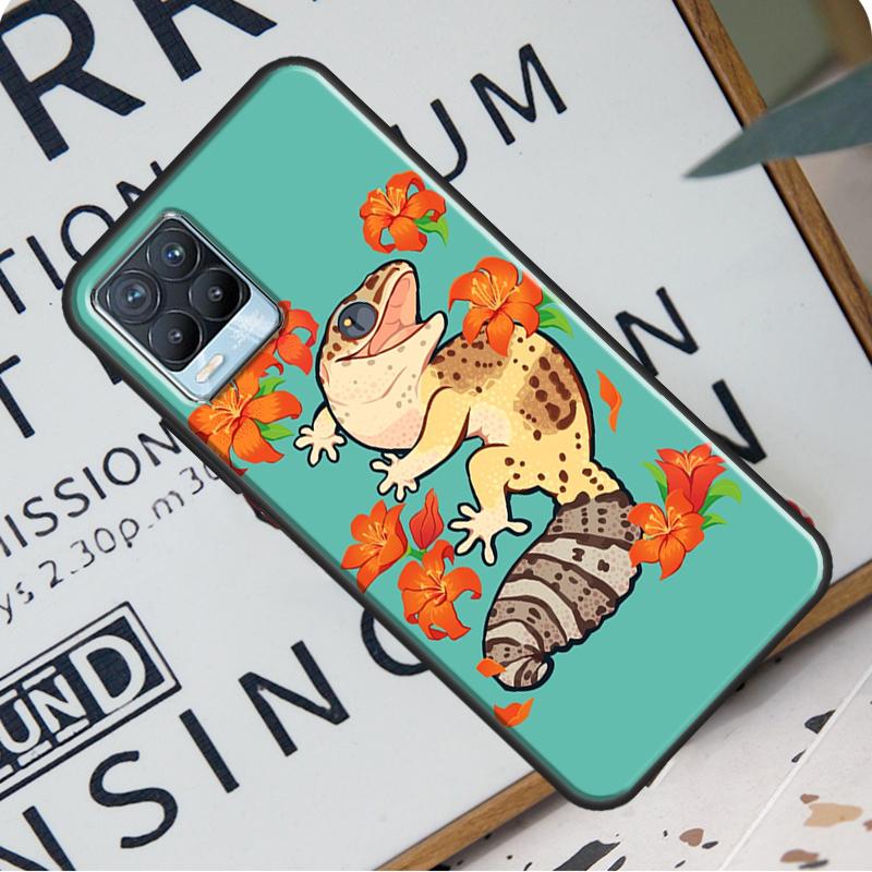 Чехол с изображением ящериц и гекконов для Realme 8i 8 Pro GT Neo 2 Master C15 C21, чехол для OnePlus 8T 9R Nord2 9 Pro