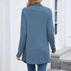 Women's Ladies' Casual Fashion Long-sleeved Knitted Cardigan Long Coat