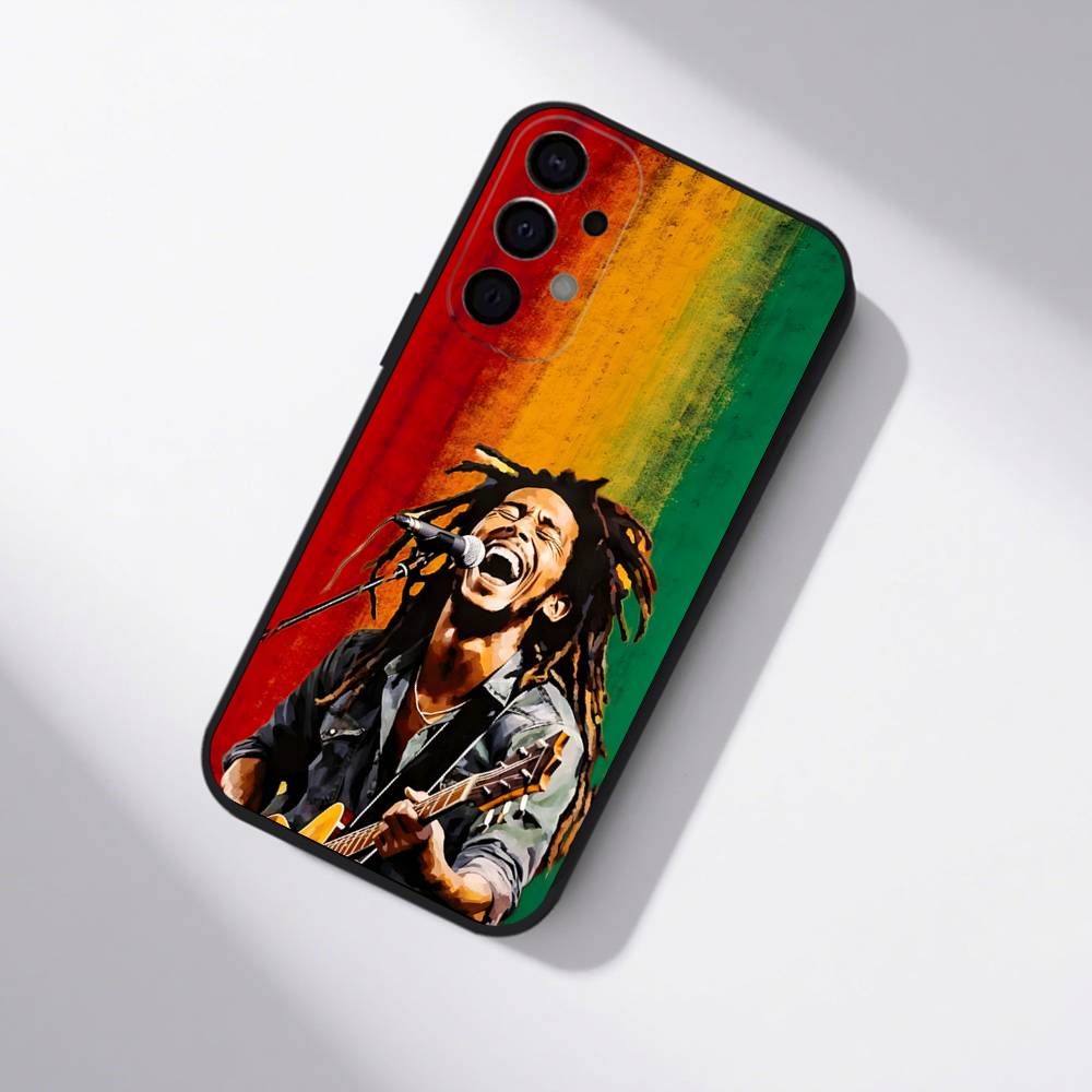 Чехол для телефона Samsung Bob Marley Rasta Lion S25, S24, S21, S22, S23, S30, Ultra, S20, Plus, Fe, Lite, 5G Черный