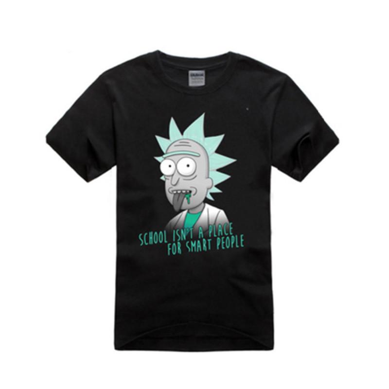 Мужская футболка Rick And Morty с коротким рукавом, полиэстер, дышащая, летний повседневный стиль, для подростков