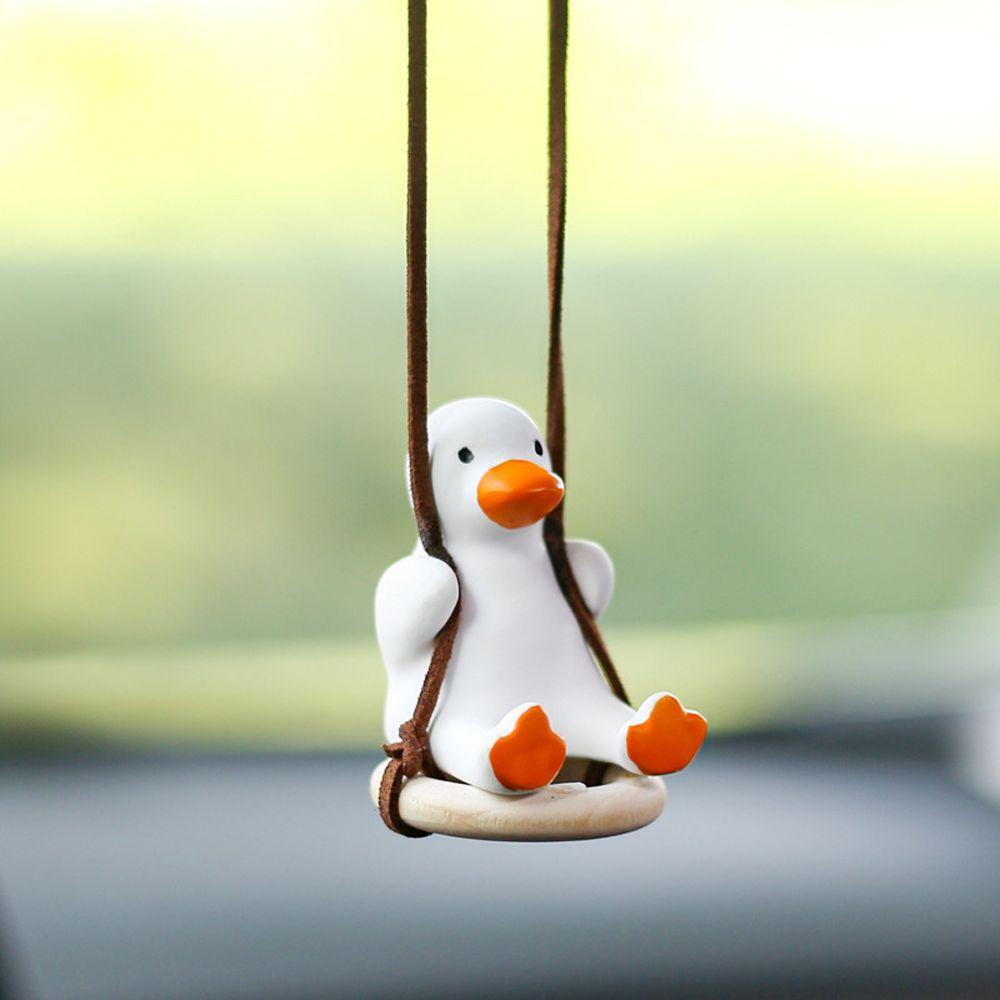 Car Interior Pendant Hanging Ornament Little Duck Swing Hanging Pendant Car Rearview Pendant