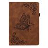 For Infinix Xpad 20 Case Butterfly Flower Imprint PU Leather Tablet Cover with Card Slots