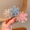 Snow Snow Hair Card New Children's Hair Clip Elsa Princess Hair Accessories Girls Side Clip Little Girl Clip