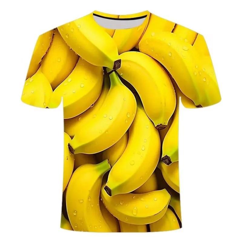 Kids Short Sleeve Tee 3D Watermelon Banana Durian Pineapple Graphic Summer Outdoor Daily Wear Top