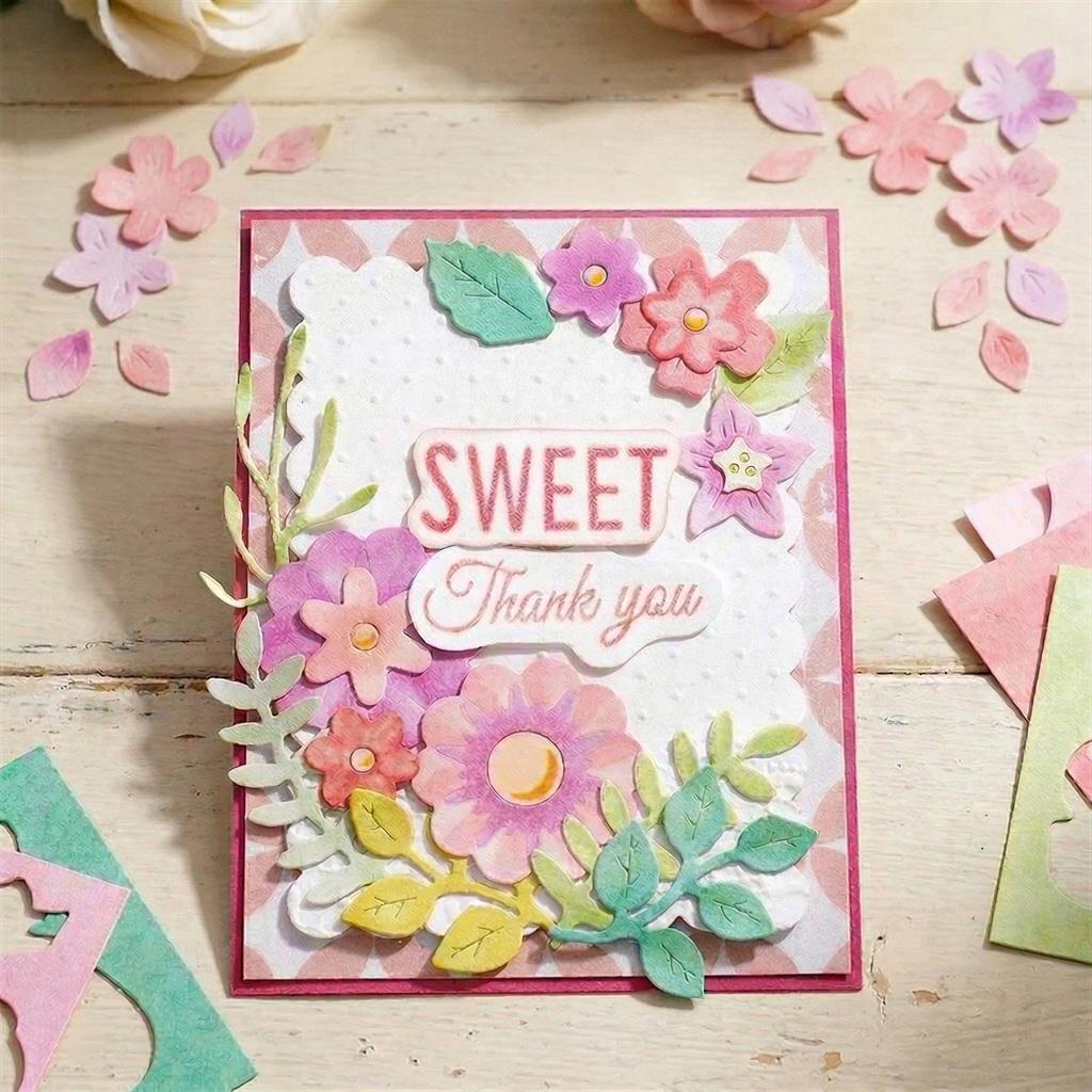 Flower Carbon Steeel Cutting Dies for Scrapbooking Photo Album Decoration DIY Cards Making Craft Dies Cut