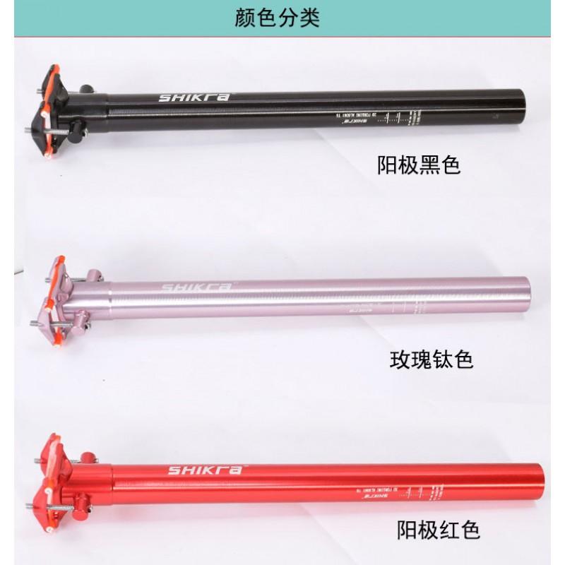 Aluminum Alloy Straight Seat Post Mountain Bike 27.2mm 31.6mm Diameter 400mm Length Cycling Accessory