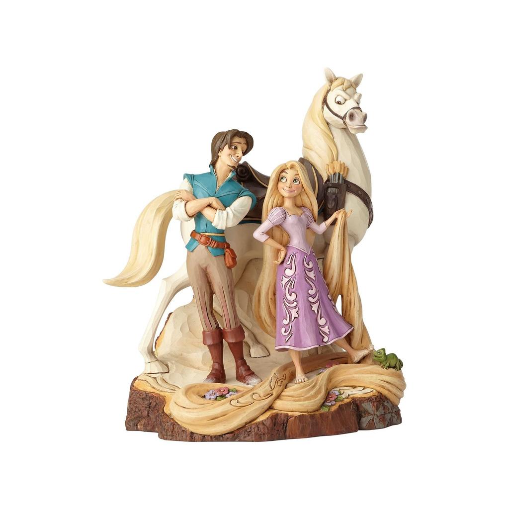 Enesco Disney Traditions by Jim Shore Tangled Carved by Heart Live Your Dream Multicolor Figurine, 21.5 Inches,