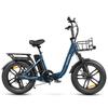 SAMEBIKE C05Pro Уличный складной электрический велосипед для поездок на работу 36В 13Ач Аккумулятор 7 Скоростей Алюминиевый сплав Низкая рама Складной 20-дюймовые Широкие шины Дорожный Электровелосипед