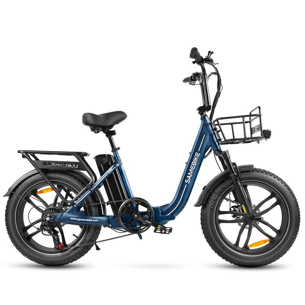 SAMEBIKE C05Pro Уличный складной электрический велосипед для поездок на работу 36В 13Ач Аккумулятор 7 Скоростей Алюминиевый сплав Низкая рама Складной 20-дюймовые Широкие шины Дорожный Электровелосипед