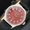 ВИНТАЖНЫЕ ЧАСЫ С РУЧНЫМ ЗАВОДОМ WEST END WATCH CO SWISS BOY С КРАСНЫМ ЦИФЕРБЛАТОМ a703798-1