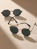 1/2 Pcs Metal Geometric Round Frame Fashion Sunglasses For Vacation Decors Photo Props