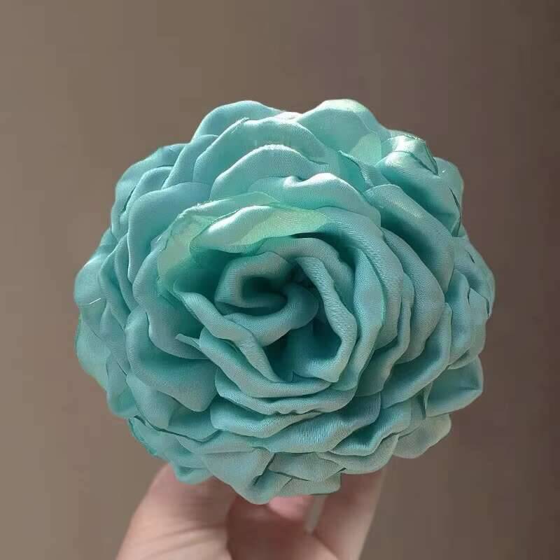 9 см Большие Заколки для волос в виде цветка Французский краб для женщин Аксессуары для волос Корейская заколка-акула для затылка Подарки для девочек