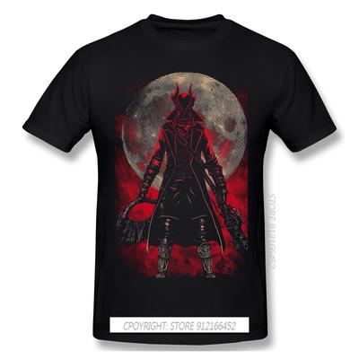 Мужская футболка Hunter Classic, одежда, горячая распродажа, футболки с играми Bloodborne ARPG, 100% хлопок, круглый вырез, повседневные футболки