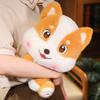 Cute Soft And Cute Sitting Little Pink Dog Plush Toy, Cute Corgi Doll For Children To Accompany The Doll