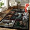 Moose Collection Pattern Rug Floor Mat for Living Room or Bedroom Soft and Comfortable Carpet a Gift for Birthday and Holiday.